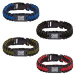 JH7905 Paracord Bracelet With Metal Plate And Custom Imprint